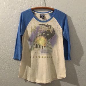 Def Leppard Pyromania Baseball Tee Large